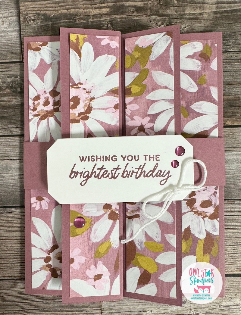 Let’s Make a Fun Fold Card Featuring the Cheerful Daisies Stamp Set