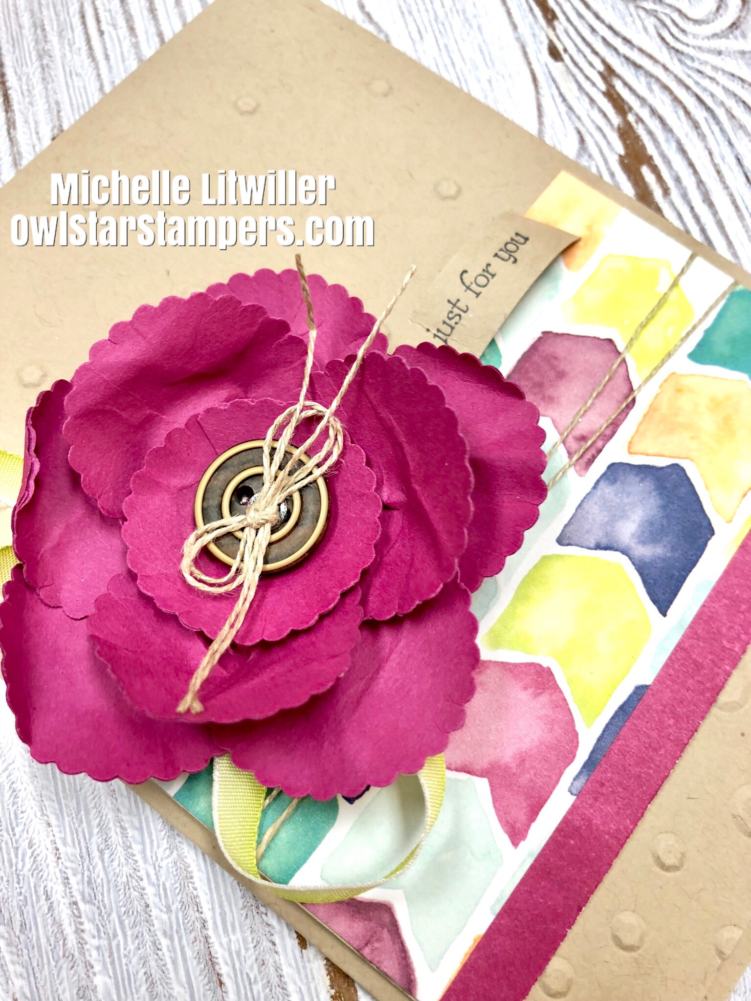 Using the Stampin’ Up! Scallop Punches to Make Some Fun Flower Cards