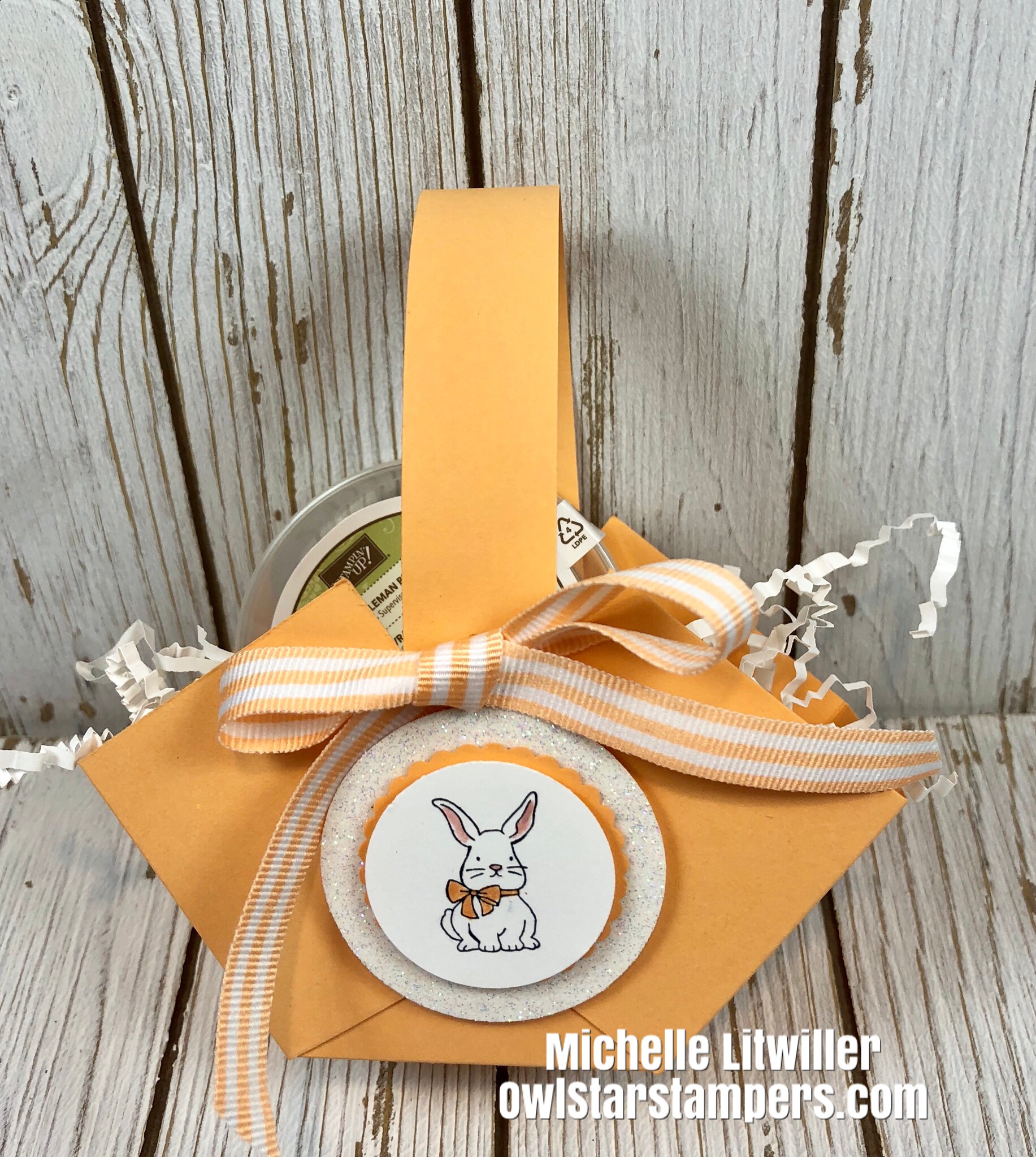 DIY Handmade Paper Craft Easter Basket Using Stampin’ Up! Products